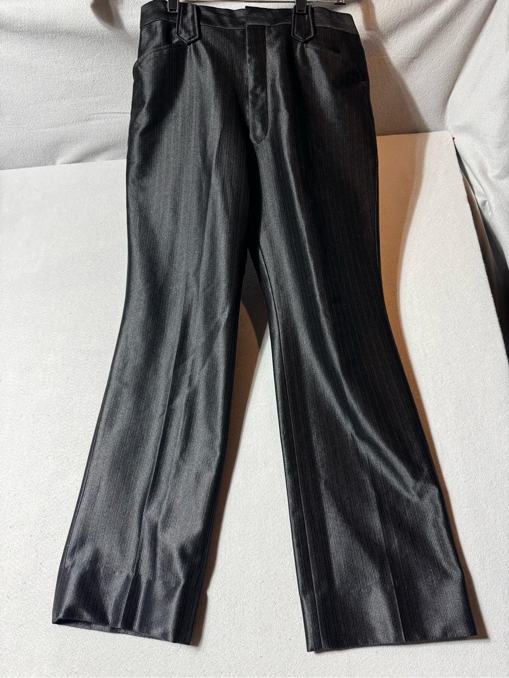 Vtg Saxifon USA Western Men's Classic Black Dress Pants w/Pearl Snaps Cowboycore